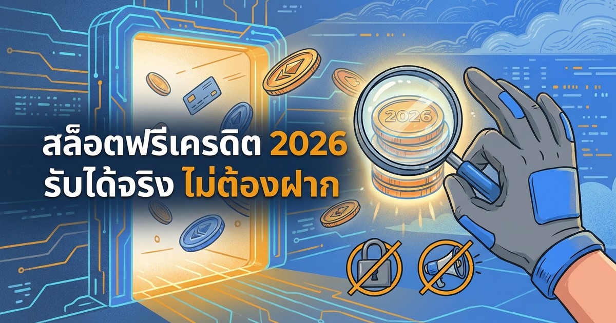 สล็อตฟรีเครดิต 2026 รับได้จริง ไม่ต้องฝาก